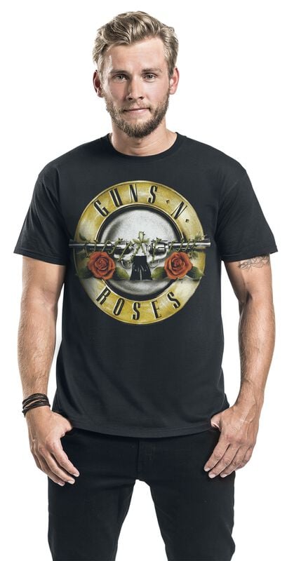 Gothicana By Emp "Distressed Bullet" T-Shirt Black By Guns N' Roses