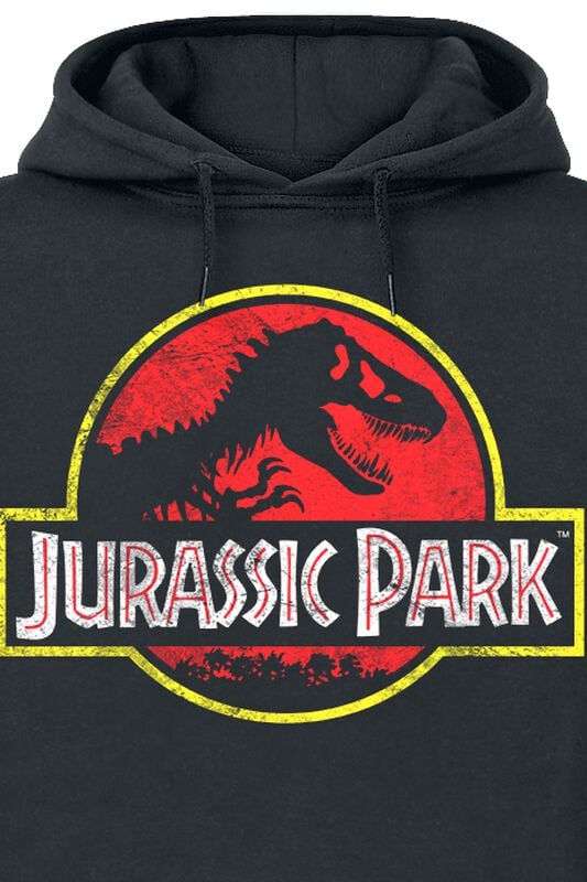 Gothicana By Emp "Distressed Logo" Hoodie Black By Jurassic Park