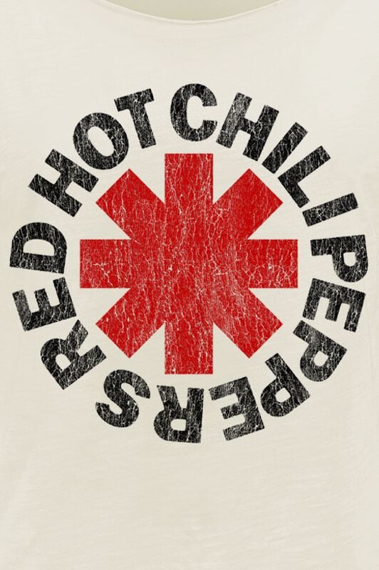 Gothicana By Emp "Distressed Logo" T-Shirt Beige By Red Hot Chili Peppers