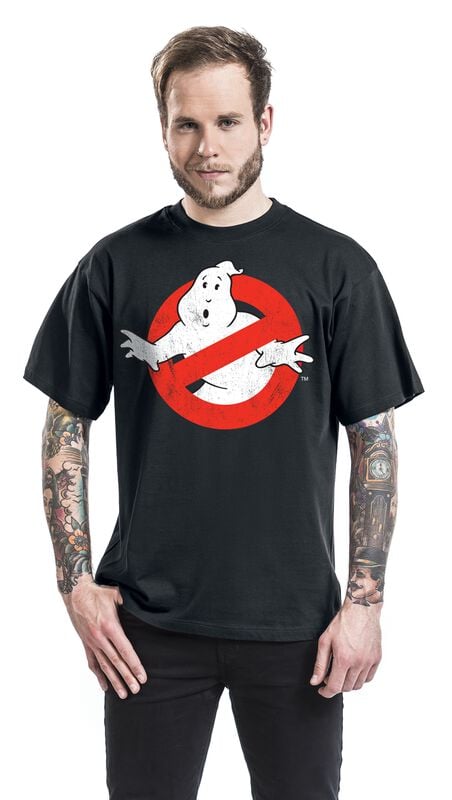 Gothicana By Emp "Distressed Logo" T-Shirt Black By Ghostbusters