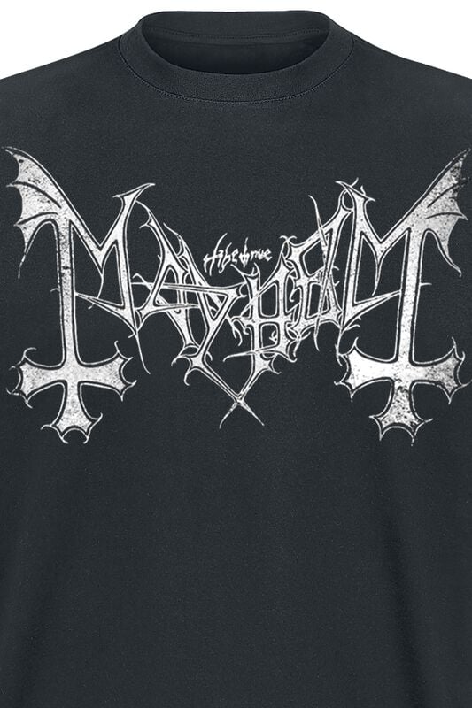 Gothicana By Emp "Distressed Logo" T-Shirt Black By Mayhem
