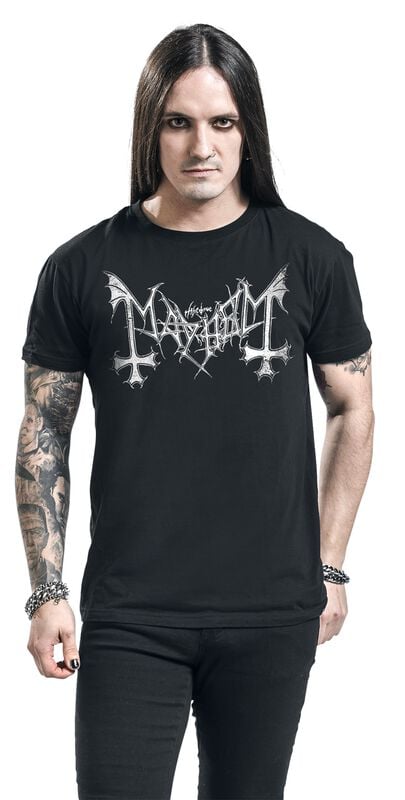 Gothicana By Emp "Distressed Logo" T-Shirt Black By Mayhem