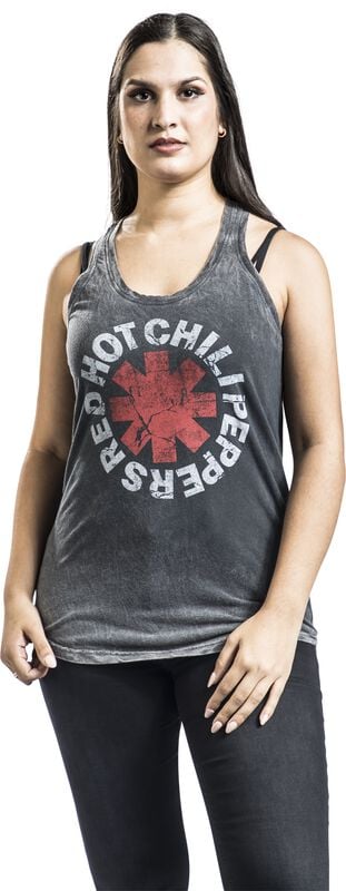 Gothicana By Emp "Distressed Logo" Tanktop Black By Red Hot Chili Peppers
