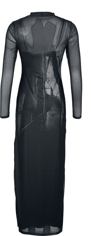 Gothicana By Emp "Do You Know What She Did? - Maxi Dress" Maxi Dress Black-grey By The Exorcist By Killstar