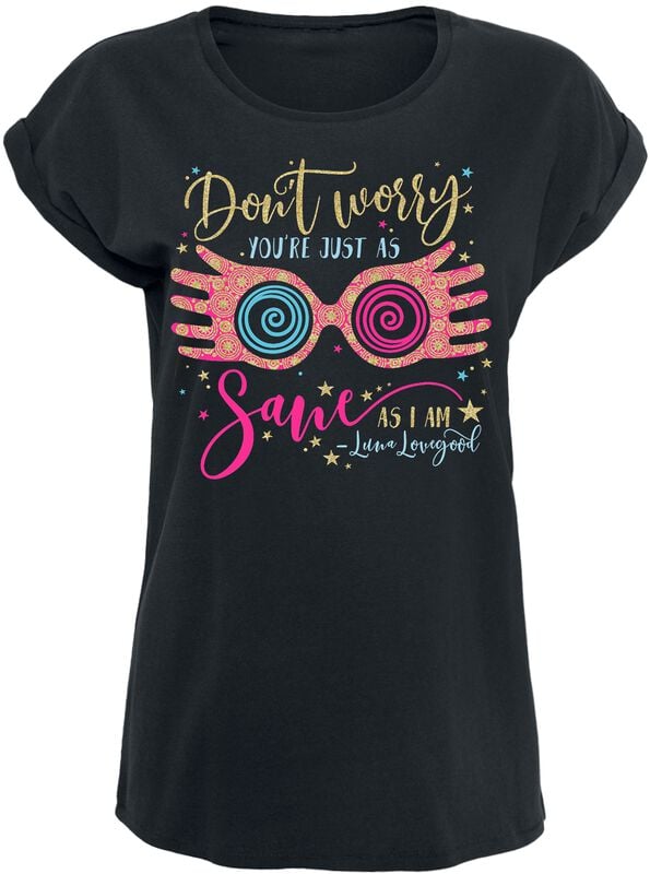 gothicana by emp "Don't Worry - Luna Lovegood" T-Shirt black by Harry Potter