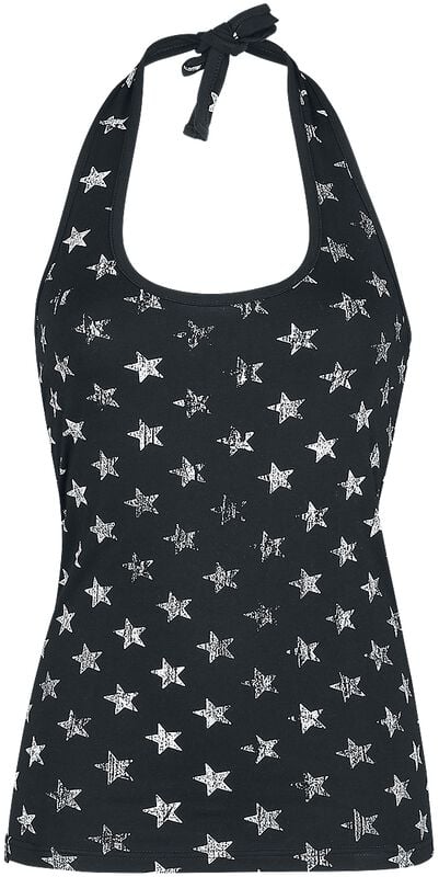 Gothicana By Emp "Double-Pack Halterneck Tops" Halternecks Black By RED By EMP