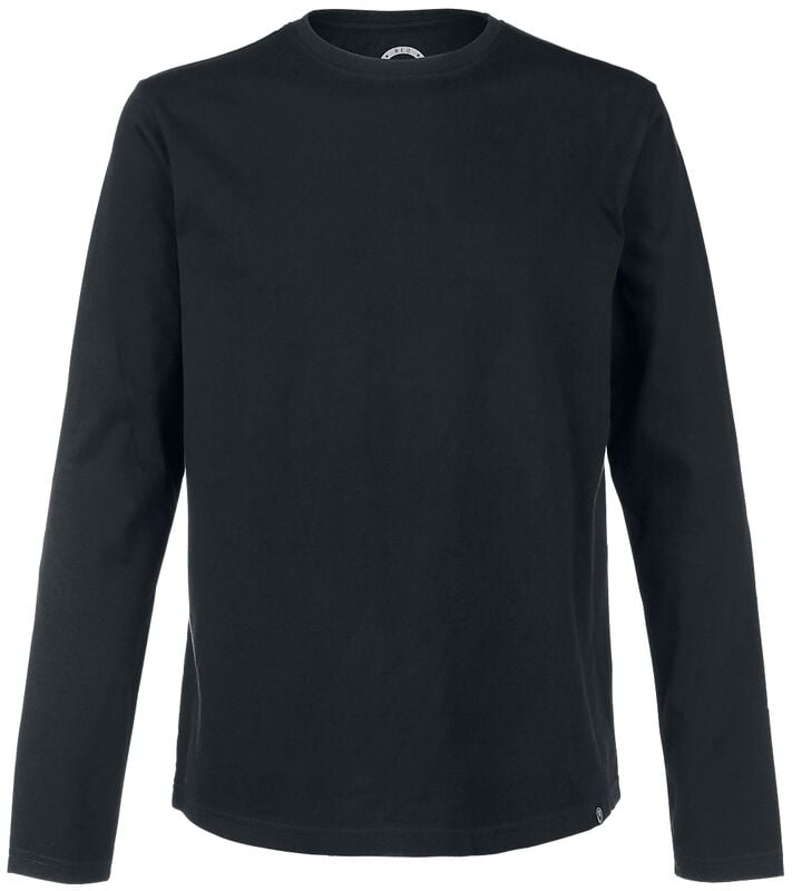 Gothicana By Emp "Double Pack Long-Sleeve Tops In Black With Crew Neck" Long-sleeve Shirt Black By RED By EMP