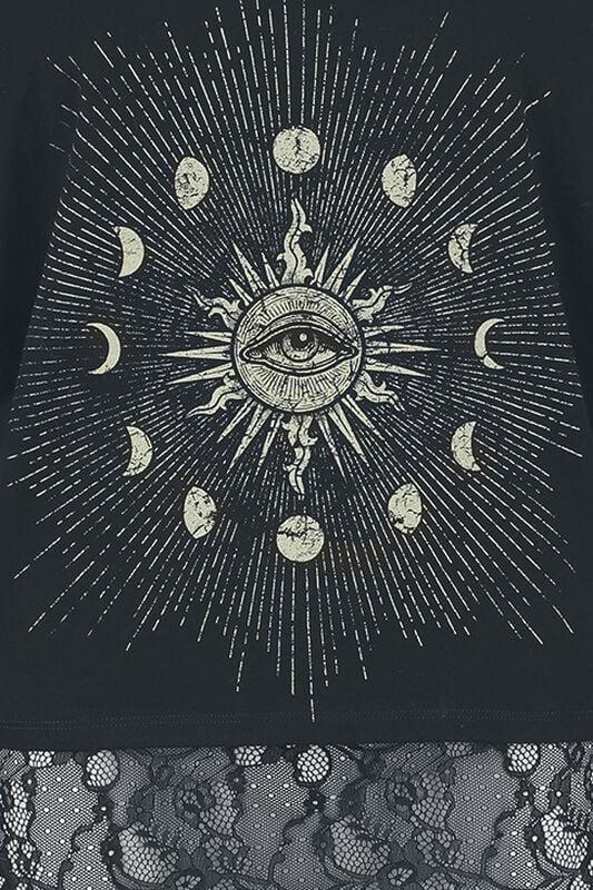 Gothicana By Emp "Double Pack With Sun And Moon" T-Shirt Black By Gothicana By EMP