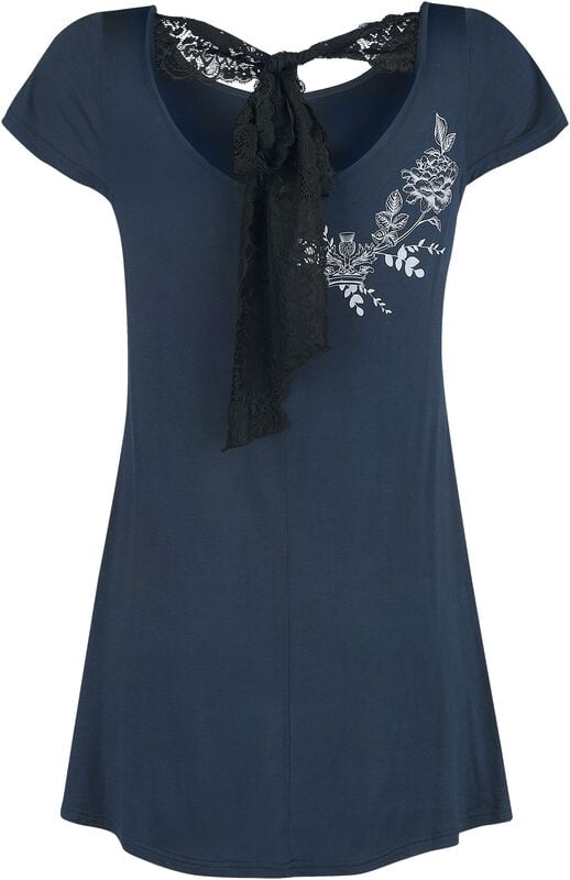 Gothicana By Emp "Dragonfly" T-Shirt Blue By Outlander