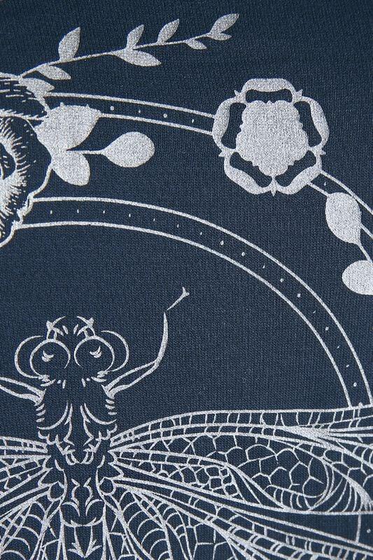 Gothicana By Emp "Dragonfly" T-Shirt Blue By Outlander