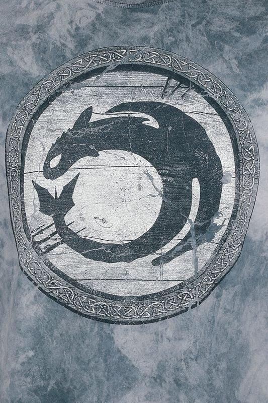 Gothicana By Emp "Dragons - Shield" T-Shirt Multicolour By How To Train Your Dragon