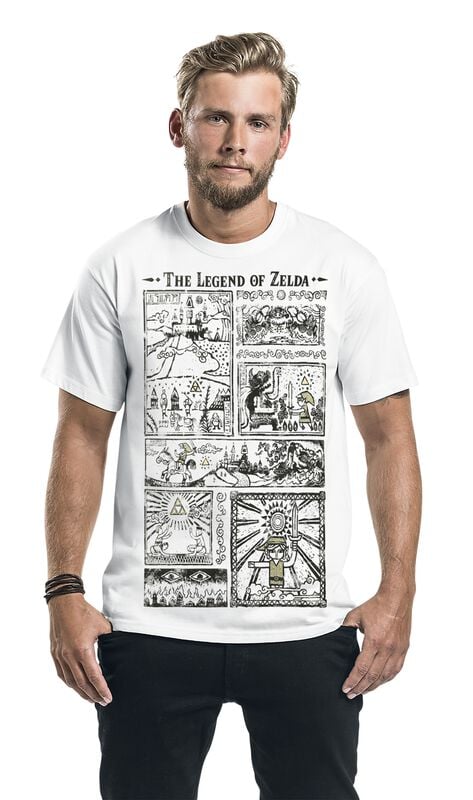 Gothicana By Emp "Drawings" T-Shirt White By The Legend Of Zelda