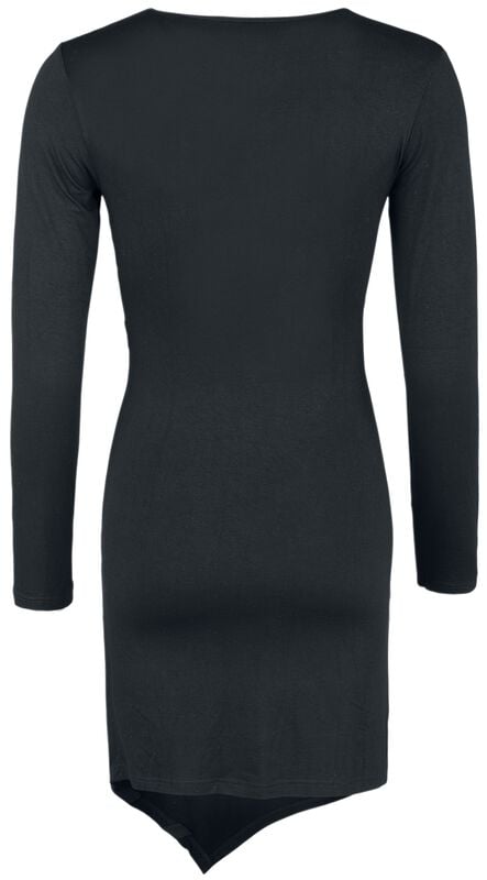 Gothicana By Emp "Dress With Straps Eyelets And Buckles" Mini Dress Black By Gothicana By EMP