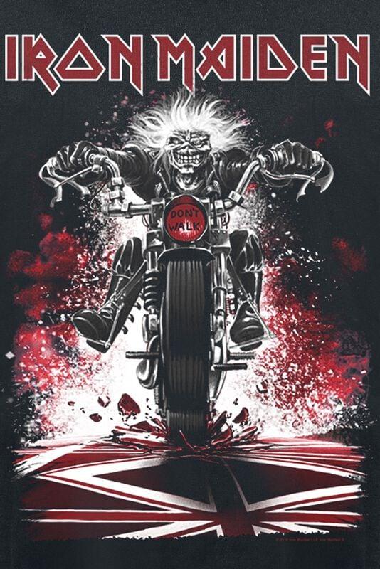 Gothicana By Emp "Eddie Bike" Long-sleeve Shirt Black By Iron Maiden