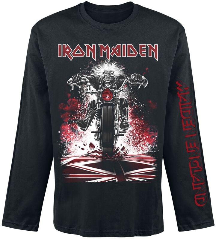 gothicana by emp "Eddie Bike" Long-sleeve Shirt black by Iron Maiden