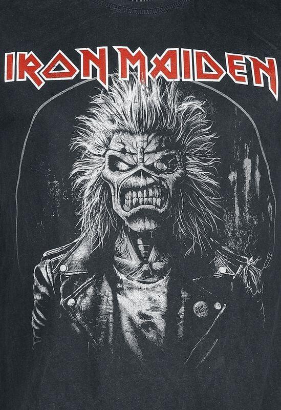 Gothicana By Emp "Eddie Half Circle" T-Shirt Anthracite By Iron Maiden