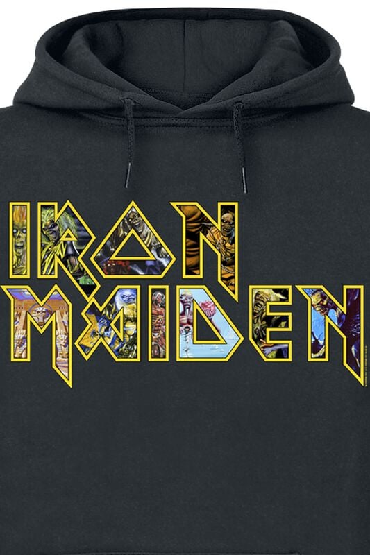 Gothicana By Emp "Eddies Logo" Hoodie Black By Iron Maiden