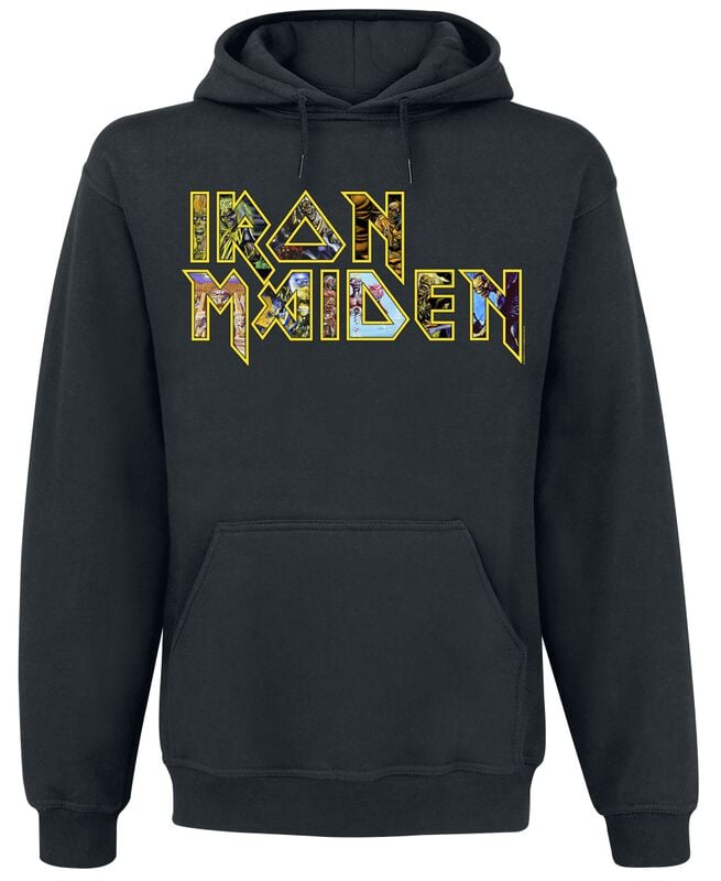 gothicana by emp "Eddies Logo" Hoodie black by Iron Maiden