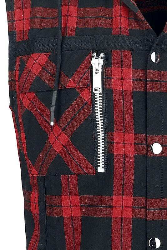 Gothicana By Emp "Eetu Shirt" Short-sleeved Shirt Black-red By Vixxsin