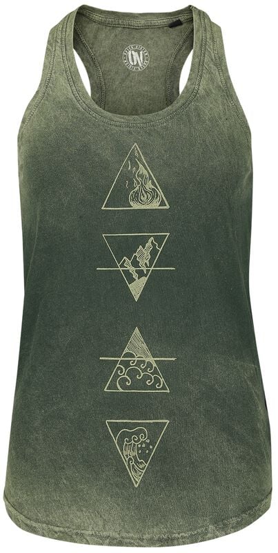 gothicana by emp "Elements" Top green by Outer Vision