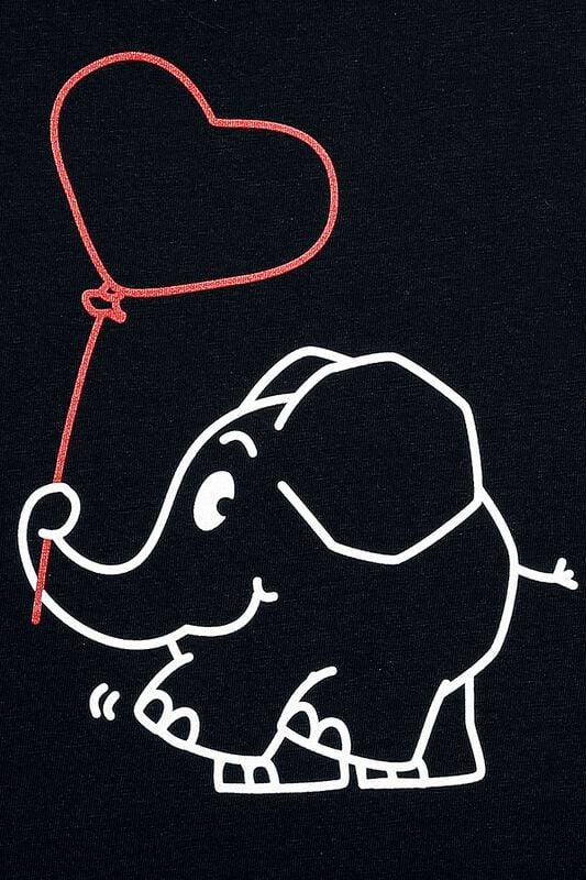 Gothicana By Emp "Elephant" Top Black By Die Sendung Mit Der Maus