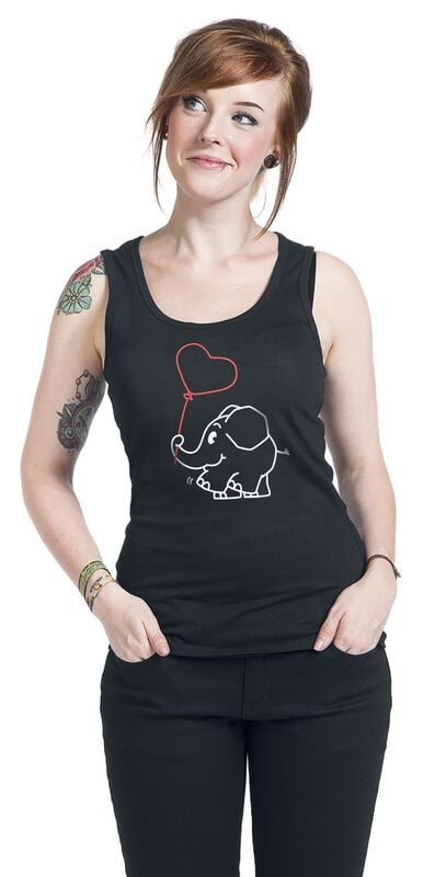 Gothicana By Emp "Elephant" Top Black By Die Sendung Mit Der Maus