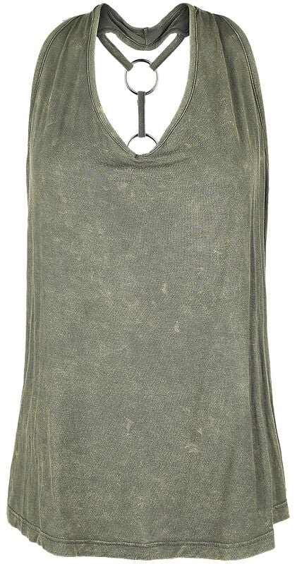 gothicana by emp "Ella" Top olive by Black Premium by EMP