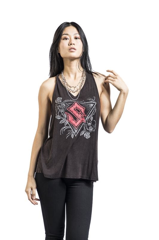 Gothicana By Emp "EMP Signature Collection" Halternecks Grey-brown By Sabaton