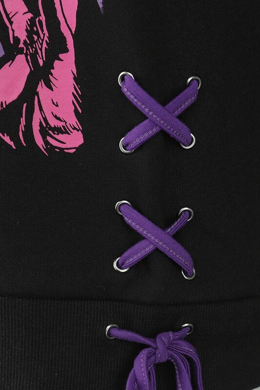 Gothicana By Emp "EMP Signature Collection" Hoodie Black-lilac By Ghost