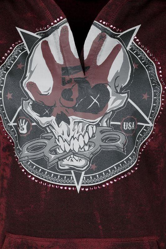 Gothicana By Emp "EMP Signature Collection" Hoodie Red-black By Five Finger Death Punch