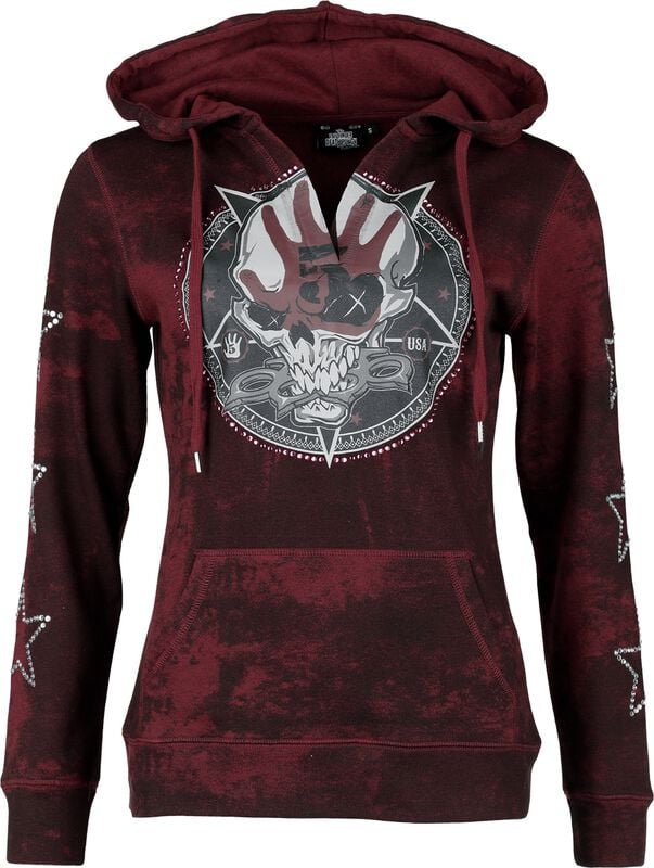 gothicana by emp "EMP Signature Collection" Hoodie red-black by Five Finger Death Punch