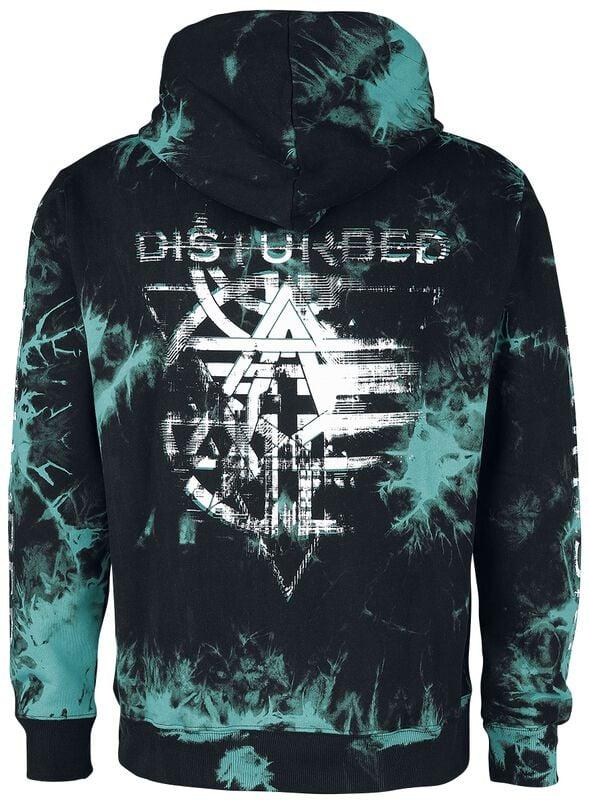 Gothicana By Emp "EMP Signature Collection" Hoodie Turquoise-black By Disturbed