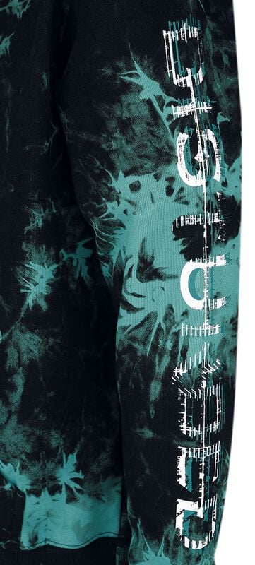 Gothicana By Emp "EMP Signature Collection" Hoodie Turquoise-black By Disturbed