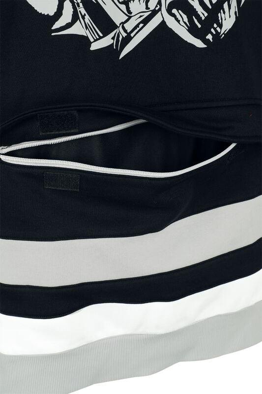 Gothicana By Emp "EMP Signature Collection" Hoodie White/black/grey By Iron Maiden