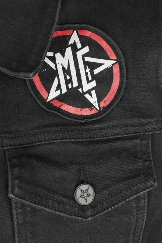 Gothicana By Emp "EMP Signature Collection" Jeans Jacket Black By Mötley Crüe