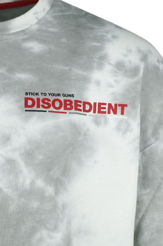 Gothicana By Emp "EMP Signature Collection - Oversize" Long-sleeve Shirt White-grey By Stick To Your Guns