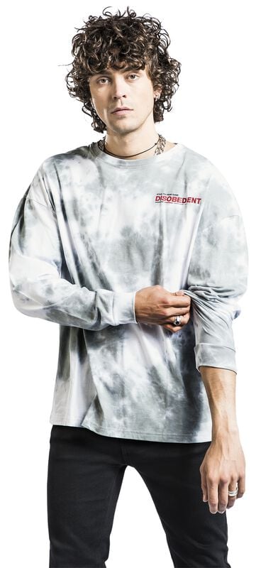 Gothicana By Emp "EMP Signature Collection - Oversize" Long-sleeve Shirt White-grey By Stick To Your Guns