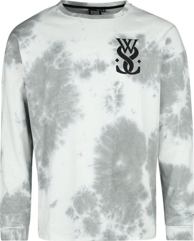 gothicana by emp "EMP Signature Collection - Oversize" Long-sleeve Shirt white-grey by While She Sleeps