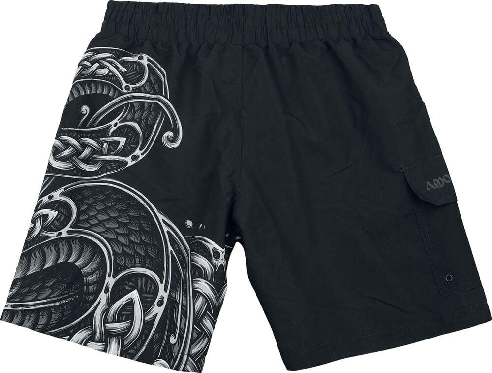 Gothicana By Emp "EMP Signature Collection" Swim Shorts Black By Amon Amarth