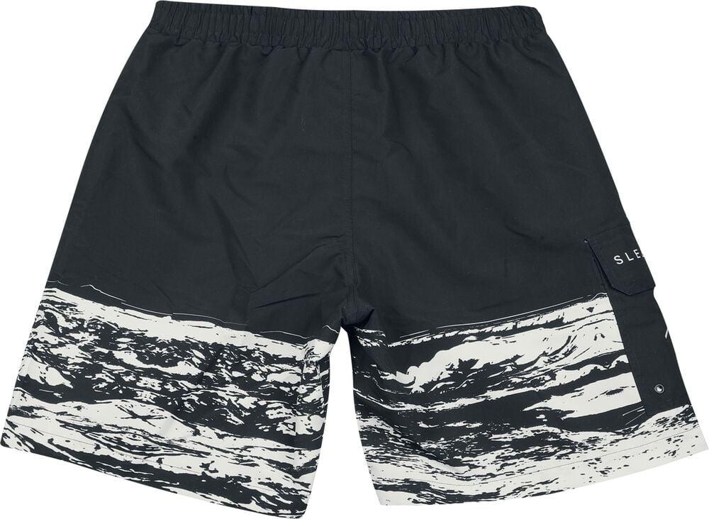 Gothicana By Emp "EMP Signature Collection" Swim Shorts Black By Sleep Token