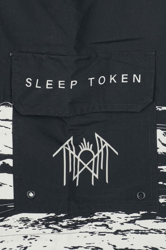 Gothicana By Emp "EMP Signature Collection" Swim Shorts Black By Sleep Token