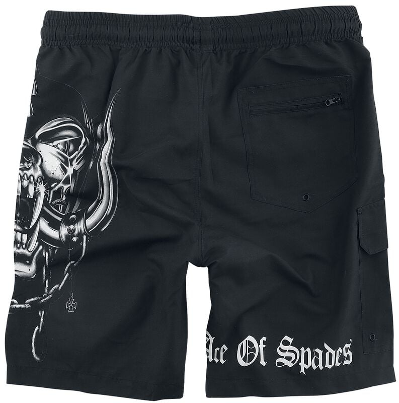 Gothicana By Emp "EMP Signature Collection" Swim Shorts Black-white By Motörhead