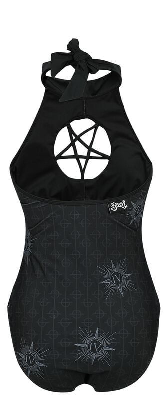 Gothicana By Emp "EMP Signature Collection" Swimsuit Black By Ghost