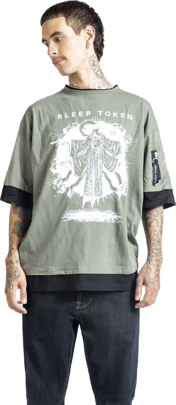 Gothicana By Emp "EMP Signature Collection" T-Shirt Black/dark Green By Sleep Token