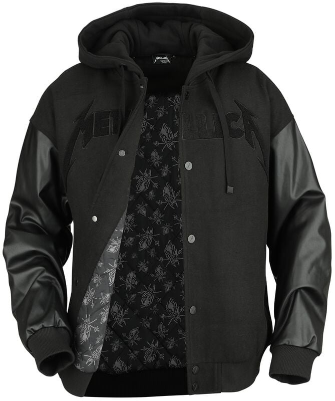 Gothicana By Emp "EMP Signature Collection" Varsity Jacket Black By Metallica