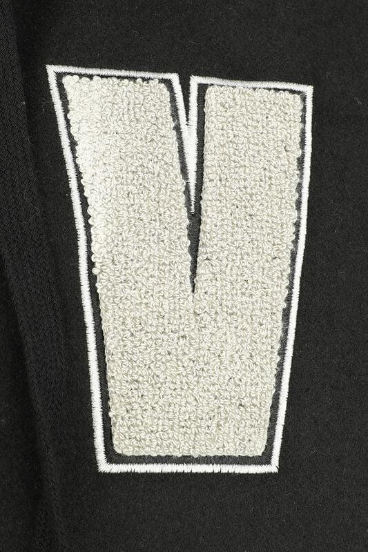 Gothicana By Emp "EMP Signature Collection" Varsity Jacket Black-grey By Volbeat