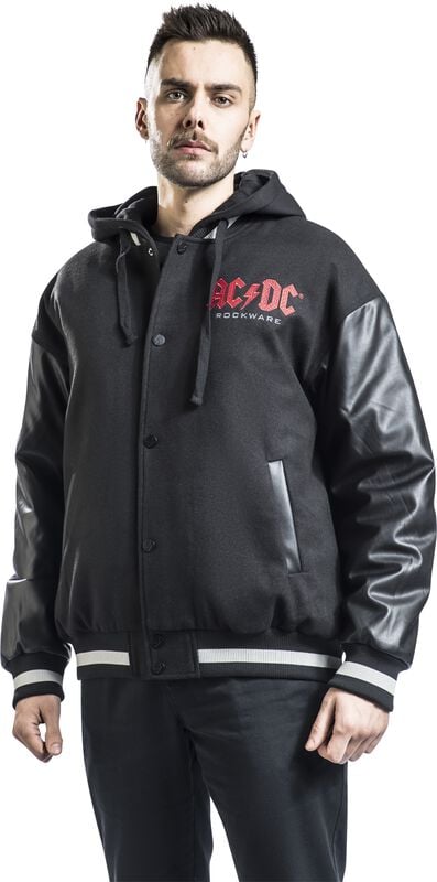 Gothicana By Emp "EMP Signature Collection" Varsity Jacket Black-grey By AC/DC