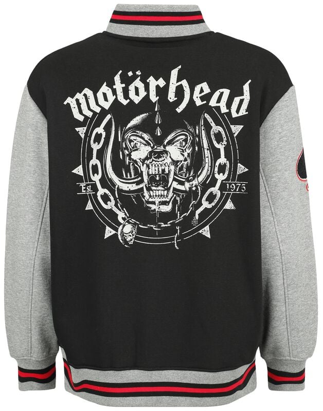 Gothicana By Emp "EMP Signature Collection" Varsity Jacket Black/mottled Grey By Motörhead