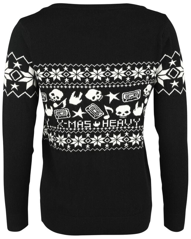 Gothicana By Emp "EMP XMAS Special Collection - Knit Jumper" Christmas Jumper Black By EMP Special Collection