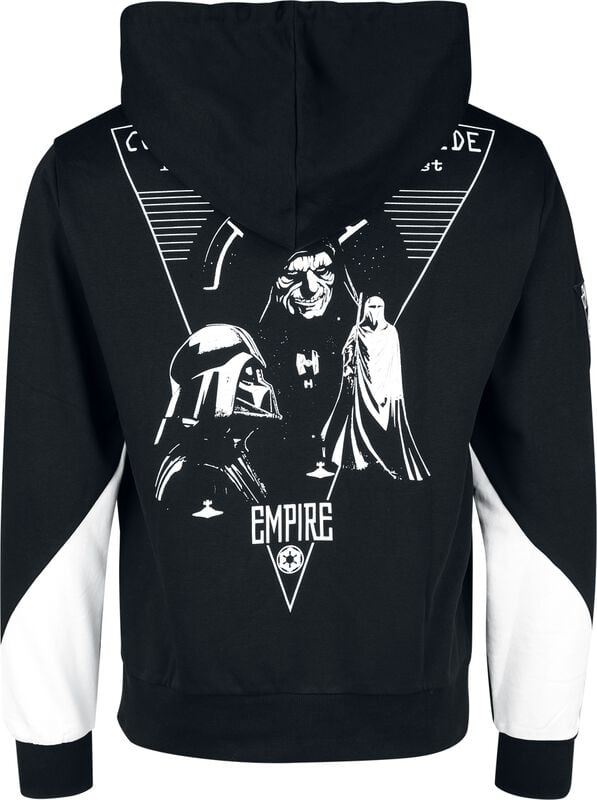 Gothicana By Emp "Empire" Hoodie Black-white By Star Wars